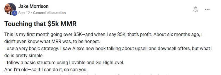 Testimonial from Jake Morrison